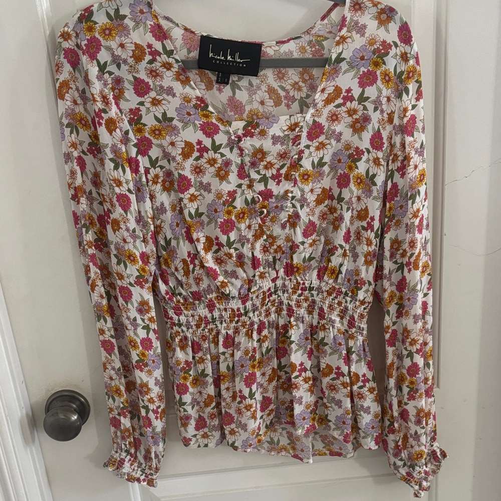 Kendall & Kylie Multicolor Floral Blouse